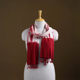 Kutch Handwoven Organic Kala Cotton Shibori Stole 06