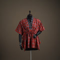 Ajrakh Hand Block Print Natural Dyed Cotton Short Kaftan 53
