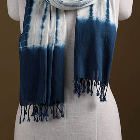 Kutch Handwoven Organic Kala Cotton Shibori Stole 08