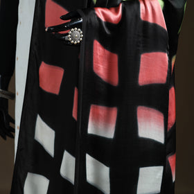 Multicolor - Shibori Clamp Dyed Modal Silk Dupatta with Zari Border 22