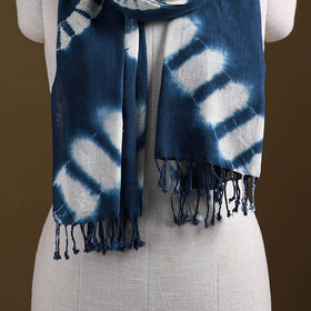 Kutch Handwoven Organic Kala Cotton Shibori Stole 09