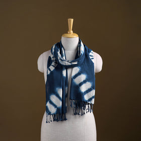 Kutch Handwoven Organic Kala Cotton Shibori Stole 09