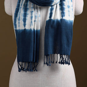 Kutch Handwoven Organic Kala Cotton Shibori Stole 11