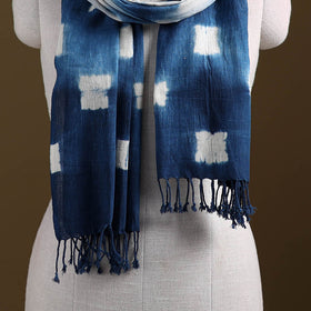 Kutch Handwoven Organic Kala Cotton Shibori Stole 12
