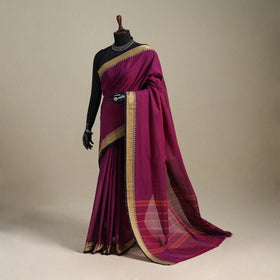 Purple - kandangi chettinad cotton saree with border 18