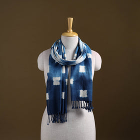 Kutch Handwoven Organic Kala Cotton Shibori Stole 12