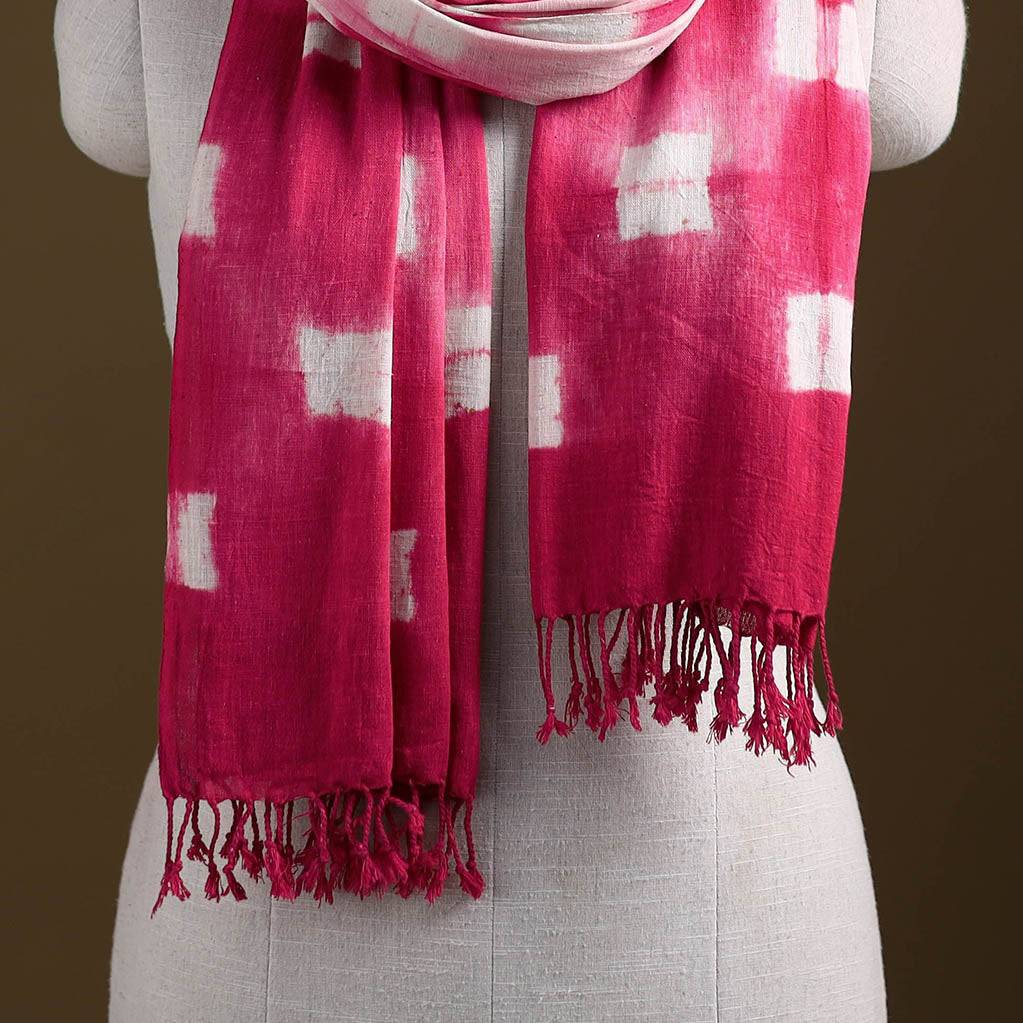 Kutch Handwoven Organic Kala Cotton Shibori Stole 13