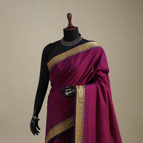 Purple - kandangi chettinad cotton saree with border 18