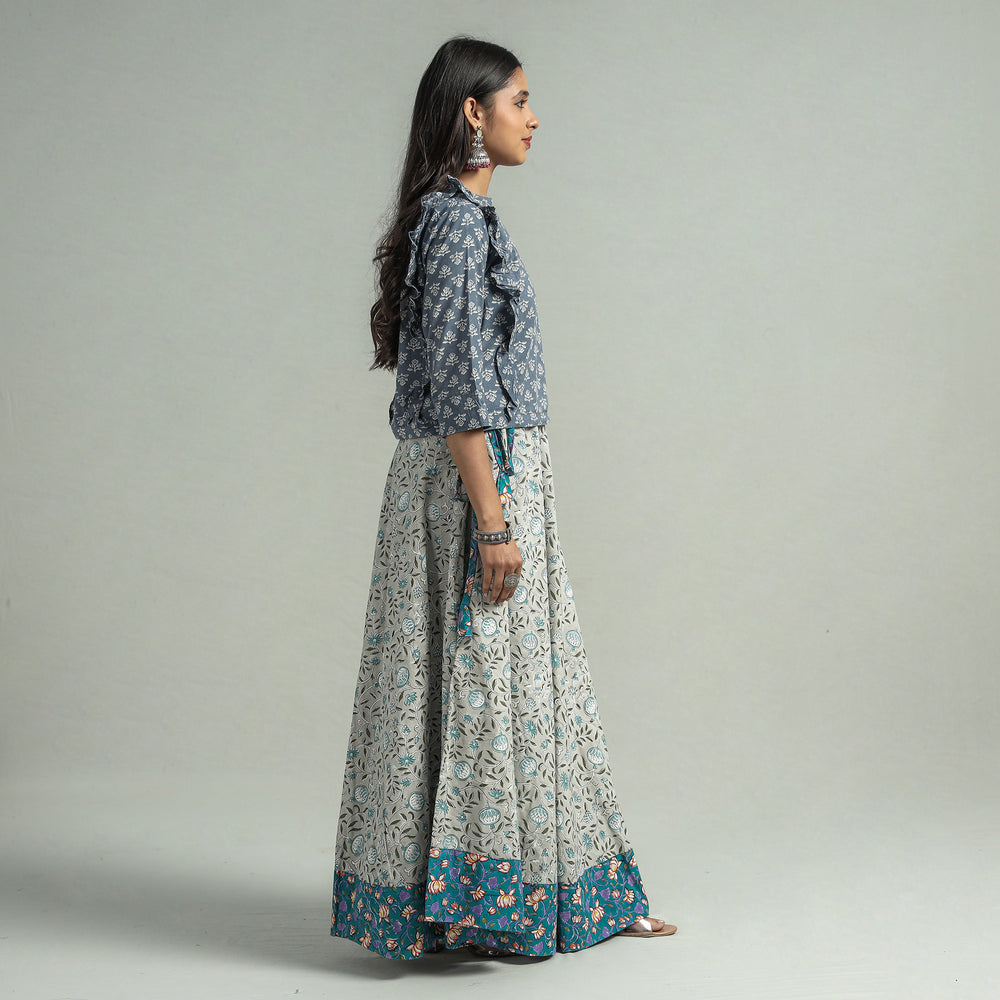 sanganeri cotton skirt 