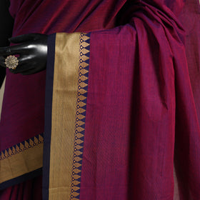 Purple - kandangi chettinad cotton saree with border 18