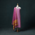 Pochampally Ikat Cotton Unstitched Dress Material: Kurta & Dupatta 29