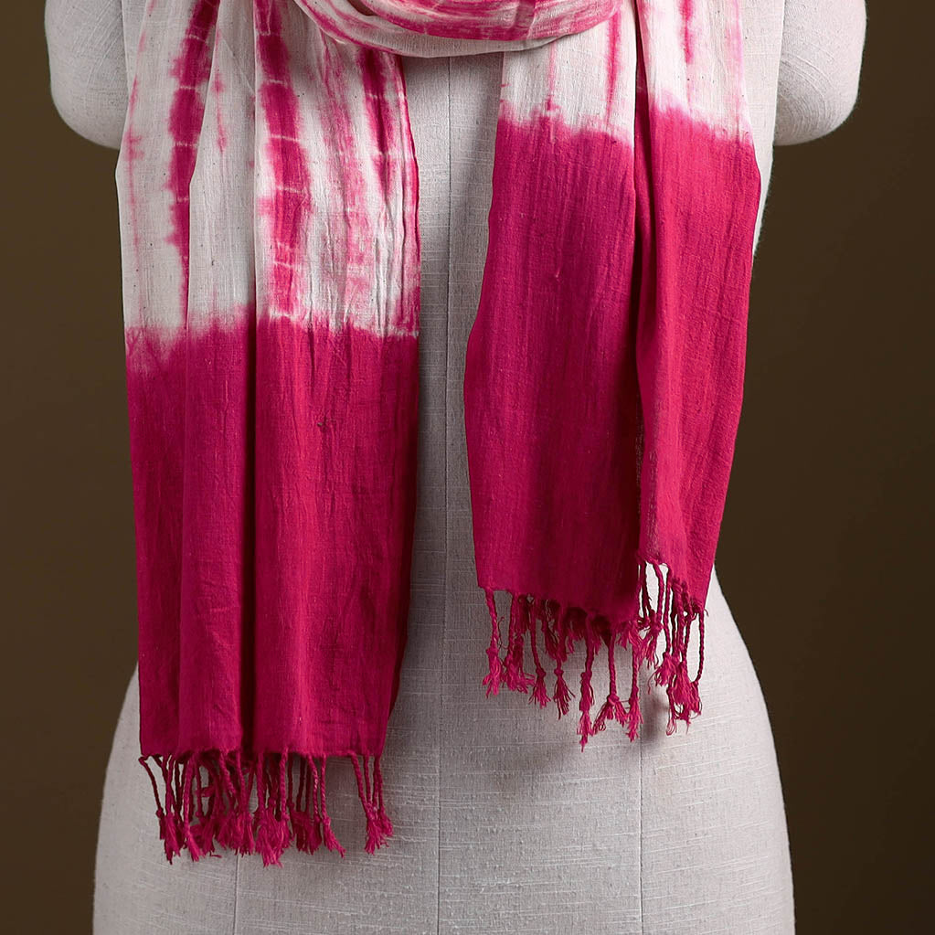 Kutch Handwoven Organic Kala Cotton Shibori Stole 16