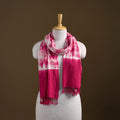 Kutch Handwoven Organic Kala Cotton Shibori Stole 17