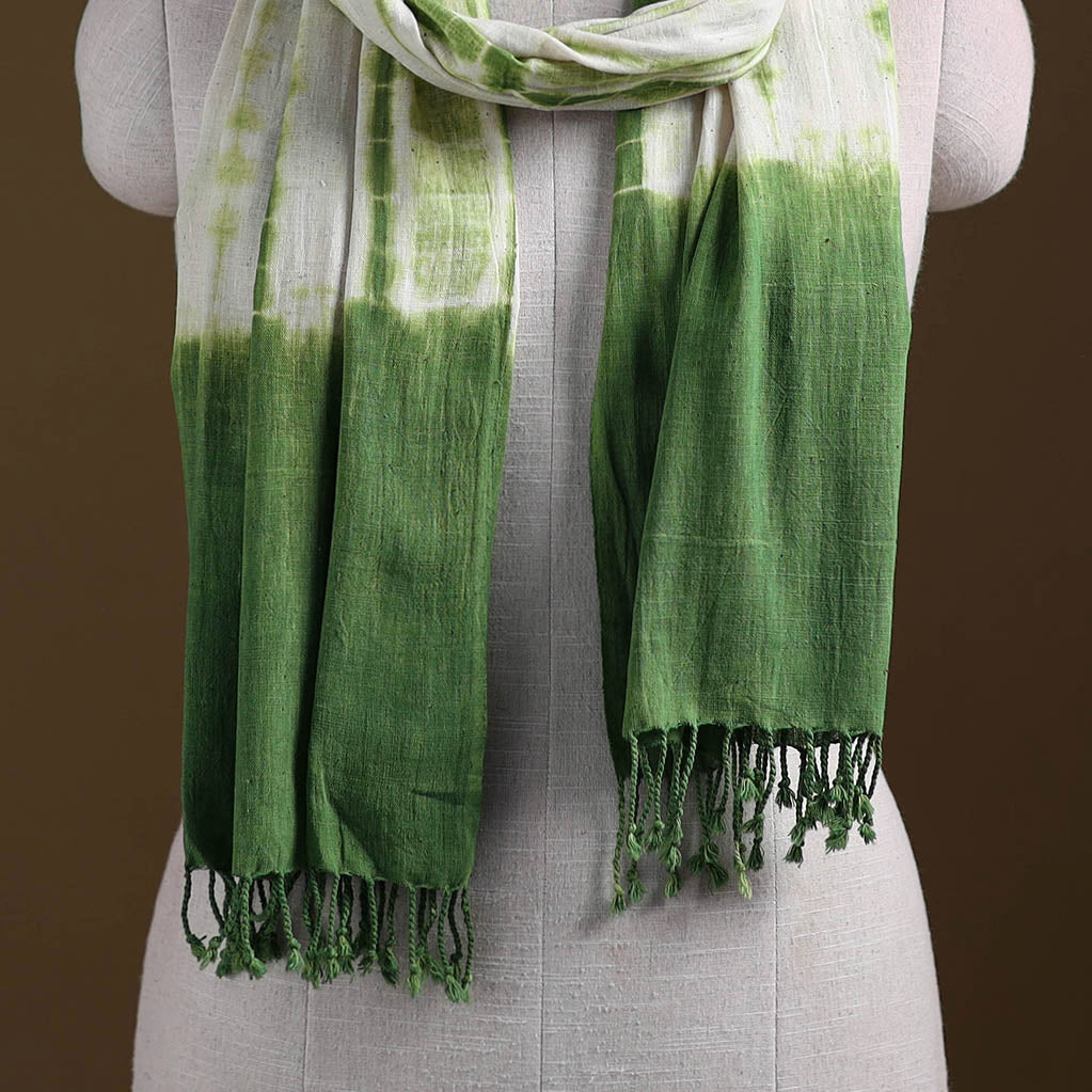 Kutch Handwoven Organic Kala Cotton Shibori Stole 18