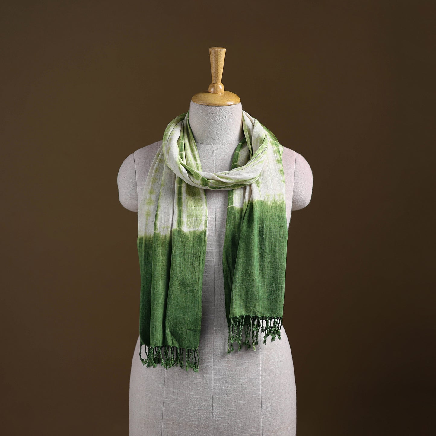 Kutch Handwoven Organic Kala Cotton Shibori Stole 18