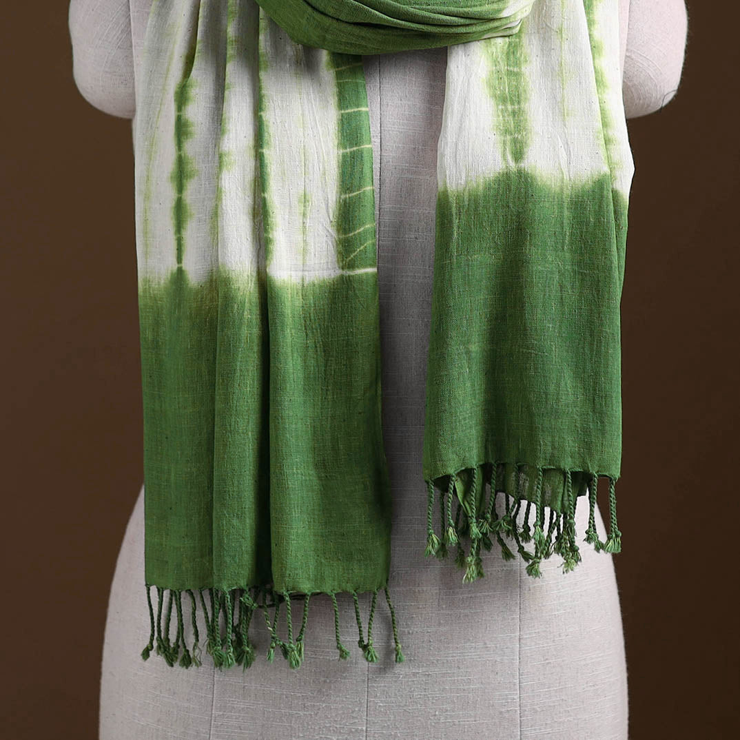 Kutch Handwoven Organic Kala Cotton Shibori Stole 20