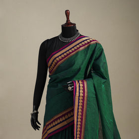 Green - kandangi chettinad cotton saree with border 20