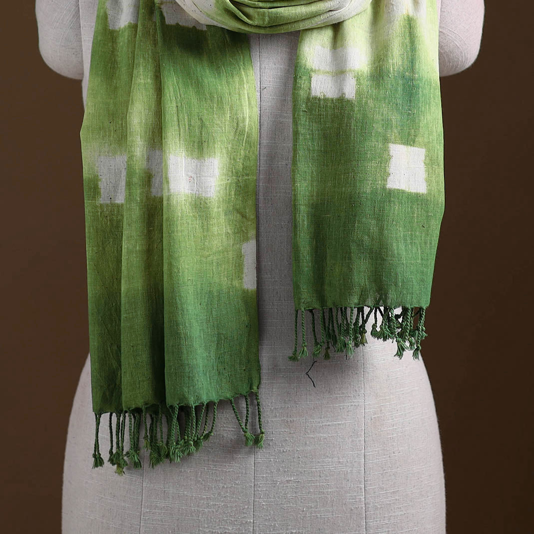 Kutch Handwoven Organic Kala Cotton Shibori Stole 22