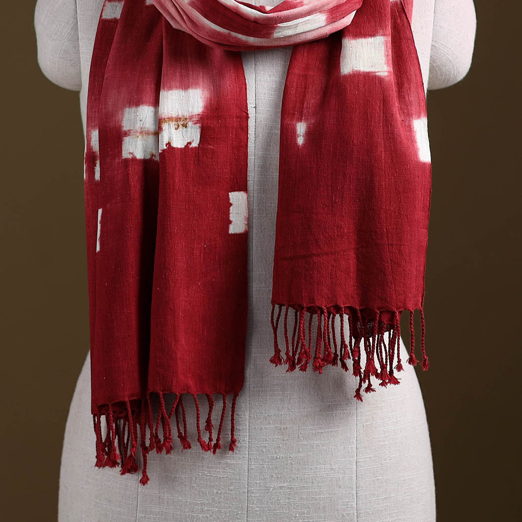 Kutch Handwoven Organic Kala Cotton Shibori Stole 23