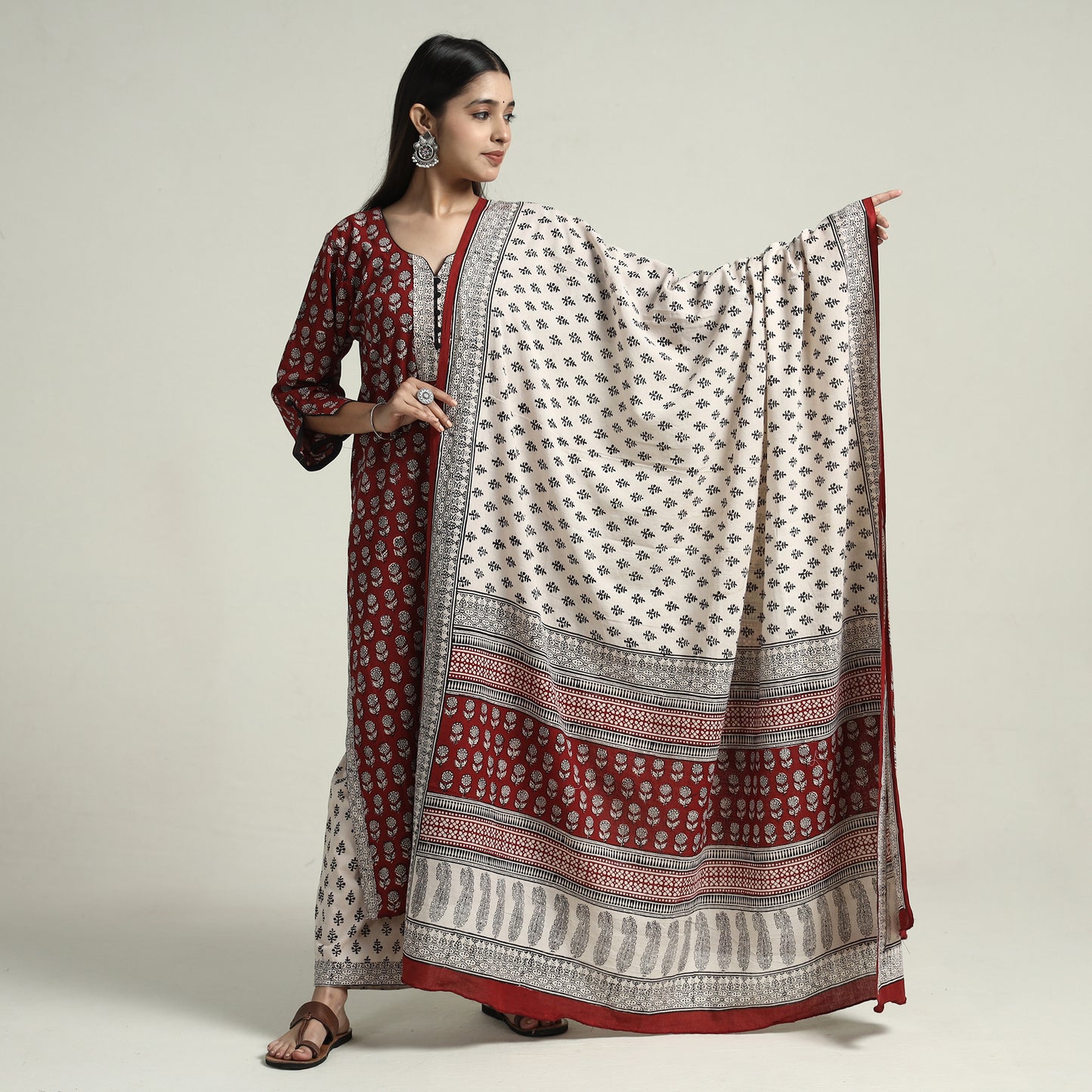 Bagh Kurta with Palazzo & Dupatta Set
