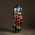 Multicolor - Shibori Clamp Dyed Modal Silk Dupatta with Zari Border 28