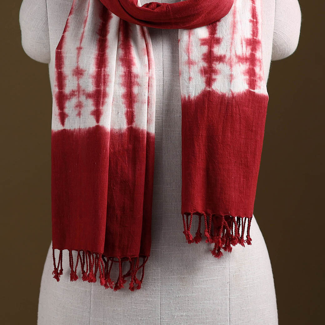Kutch Handwoven Organic Kala Cotton Shibori Stole 24