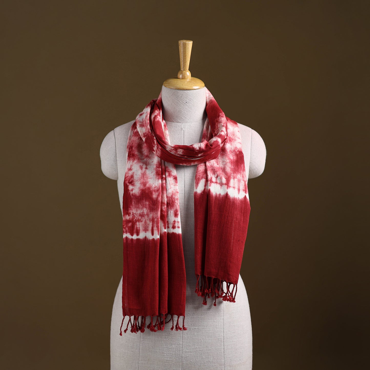 Kutch Handwoven Organic Kala Cotton Shibori Stole 25