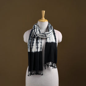 Kutch Handwoven Organic Kala Cotton Shibori Stole 26