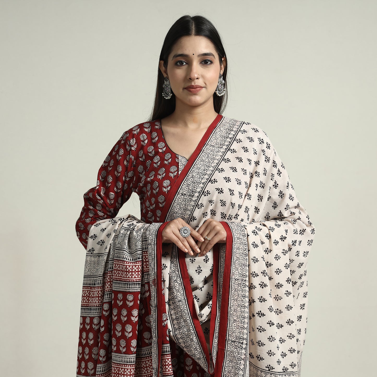 Bagh Kurta with Palazzo & Dupatta Set

