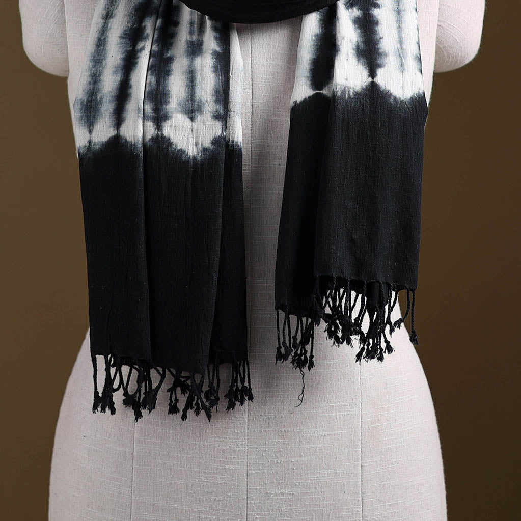Kutch Handwoven Organic Kala Cotton Shibori Stole 30