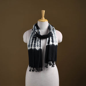Kutch Handwoven Organic Kala Cotton Shibori Stole 30