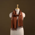 Kutch Handwoven Organic Kala Cotton Bandhani Stole 34