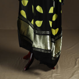 Multicolor - Shibori Clamp Dyed Modal Silk Dupatta with Zari Border 33