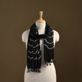 Kutch Handwoven Organic Kala Cotton Bandhani Stole 36