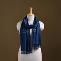 Kutch Handwoven Organic Kala Cotton Bandhani Stole 37