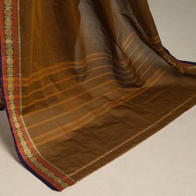 Brown - kandangi chettinad cotton saree with border 22