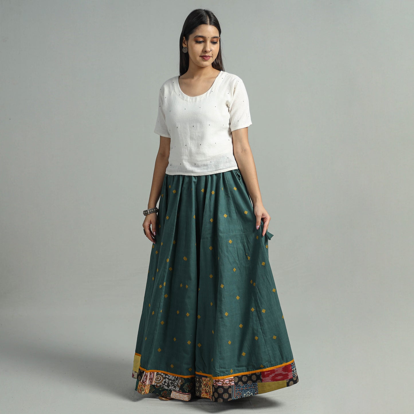 Jacquard Long Skirt