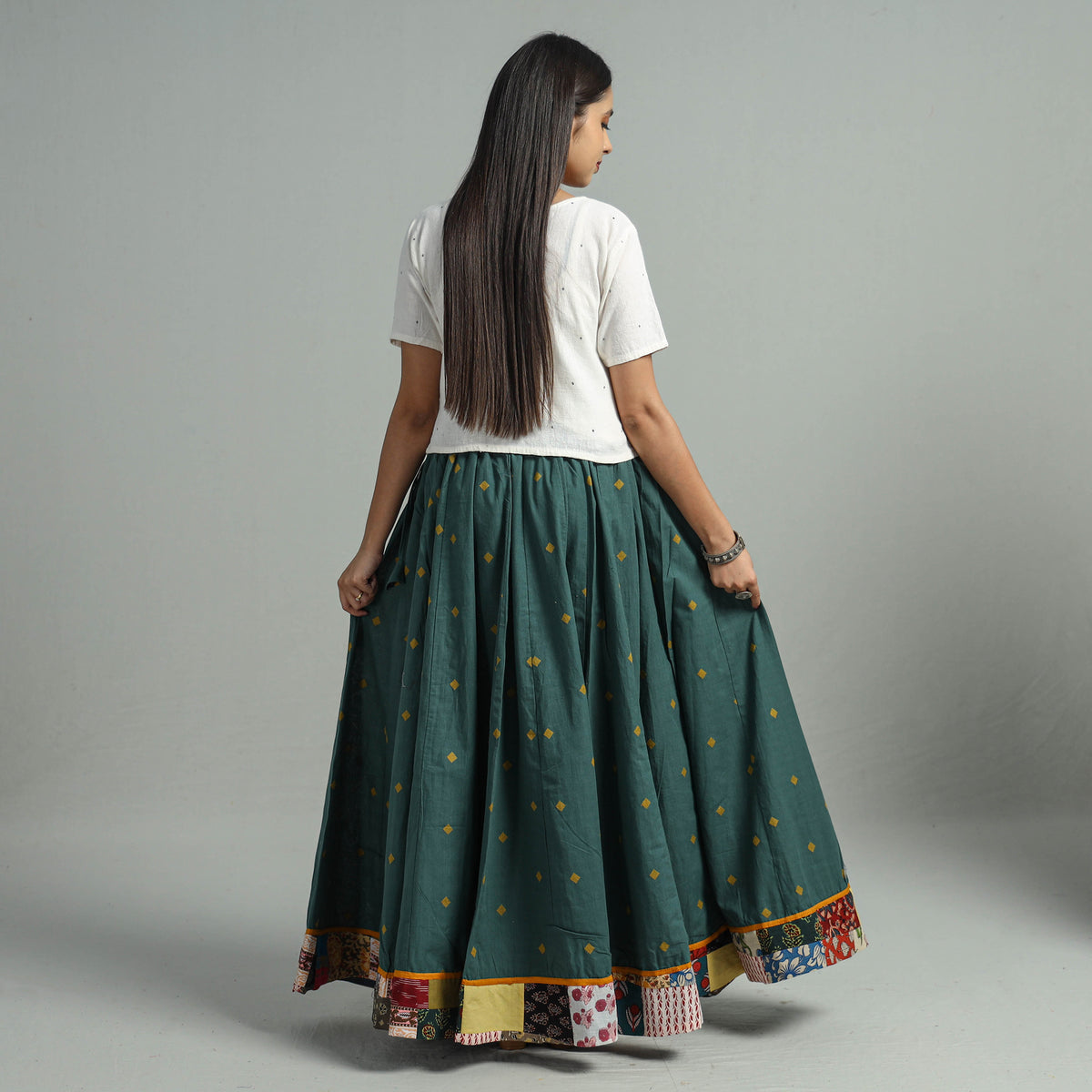 Jacquard Long Skirt