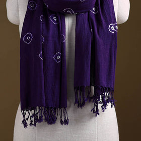 Kutch Handwoven Organic Kala Cotton Bandhani Stole 41