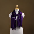 Kutch Handwoven Organic Kala Cotton Bandhani Stole 42