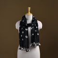 Kutch Handwoven Organic Kala Cotton Bandhani Stole 43