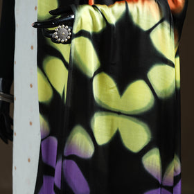 Multicolor - Shibori Clamp Dyed Modal Silk Dupatta with Zari Border 37