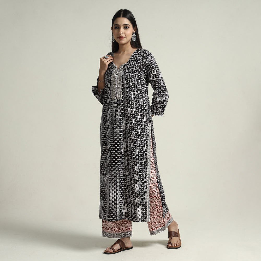 Bagh Kurta with Palazzo & Dupatta Set
