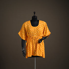 Bandhani Tie-Dye Cotton Short Kaftan 63