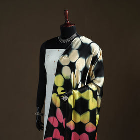 Multicolor - Shibori Clamp Dyed Modal Silk Dupatta with Zari Border 38