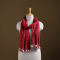 Kutch Handwoven Organic Kala Cotton Bandhani Stole 53