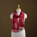 Kutch Handwoven Organic Kala Cotton Bandhani Stole 54