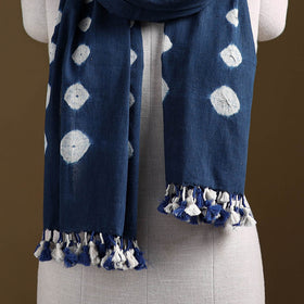 Kutch Handwoven Organic Kala Cotton Bandhani Stole 58