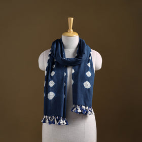 Kutch Handwoven Organic Kala Cotton Bandhani Stole 58
