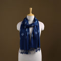 Kutch Handwoven Organic Kala Cotton Bandhani Stole 59